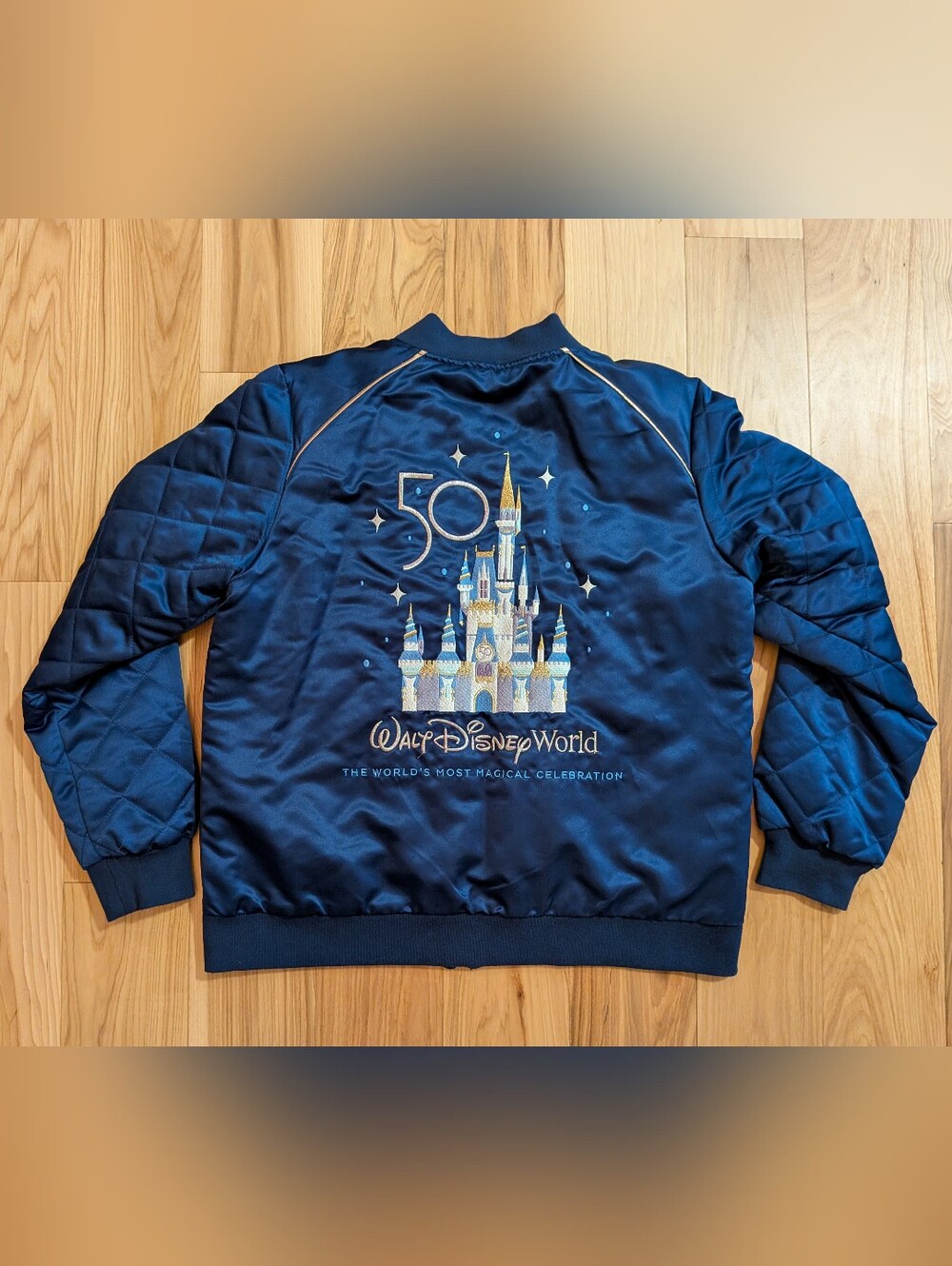Disney World 50 Year Anniversary Mickey Mouse Blue Jacket